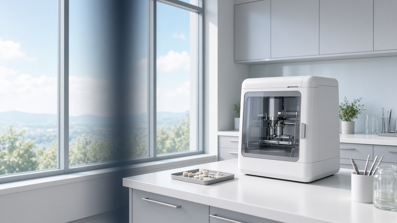 Placeholder: dental laboratory milling bench