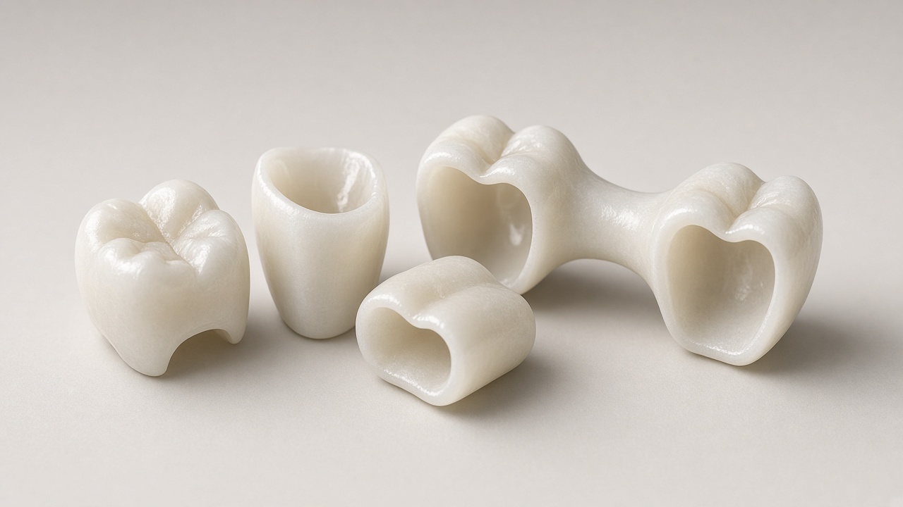Placeholder: zirconia crowns and a bridge